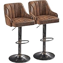 Amazon｜VECELO カウンターチェア バーチェア 昇降式 回転 [2脚セット